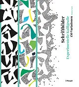 Fester Einband Schriftbilder  experimentelle Kalligrafie von Denise Lach