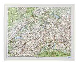 (Land)Karte Schweiz Kunststoffrelief 1:500 000 von 
