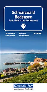 (Land)Karte Schwarzwald / Bodensee 1:200 000 von 