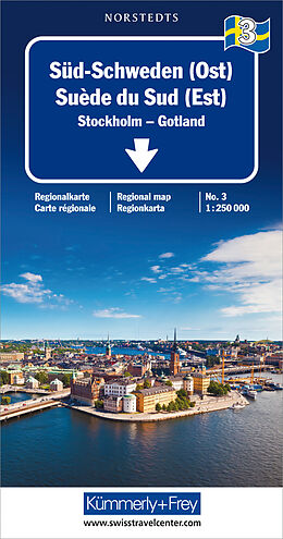 (Land)Karte Süd-Schweden (Ost) Nr. 03 Regionalkarte Schweden 1:250 000 von 