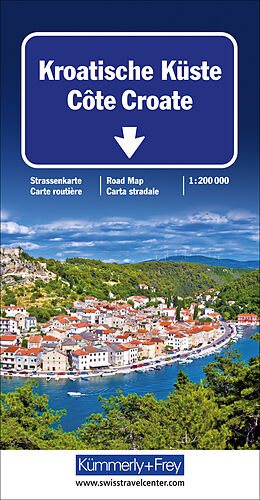 Carte (de géographie) Kroatische Küste Côte Croate 1:200 000 de 