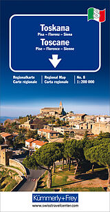 Carte (de géographie) Toscane 1:200 000 de 