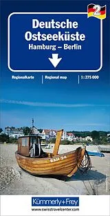 (Land)Karte Deutche Ostseeküste 1:275 000 von 