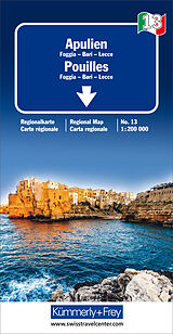 (Land)Karte Apulien Regionalkarte Italien Nr. 13, 1:200 000 von 