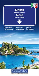 (Land)Karte Sizilien Sicile 1:200 000 von 