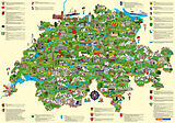 gerollte (Land)Karte Carte Suisse pour les enfants, poster de 