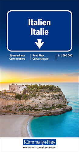 (Land)Karte Italien Strassenkarte 1:1 Mio. von 