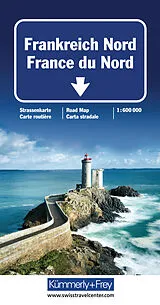 (Land)Karte France du Nord - Frankreich Nord 1:600 000 von 