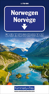 (Land)Karte Norwegen Strassenkarte 1:750 000 von 