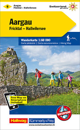 Carte (de géographie) pliée Aargau - Fricktal - Hallwilersee Nr. 05 Wanderkarte 1:60 000 de 