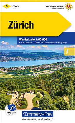 (Land)Karte Zürich Nr. 06 Wanderkarte 1:60 000 von 