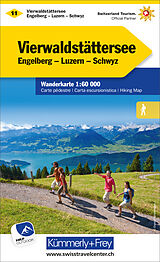 gefaltete (Land)Karte Vierwaldstättersee Engelberg - Luzern - Schwyz Nr. 11 Wanderkarte 1:60 000 von 