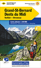 (Land)Karte Grand-St-Bernard - Dents du Midi Verbiez, Ovronnaz, Nr. 22 Wanderkarte 1:60 000 von 