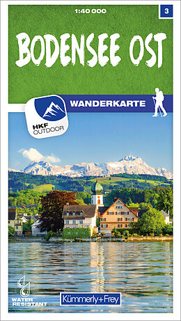 gefaltete (Land)Karte Bodensee Ost Nr. 03 Wanderkarte 1:40 000 von 