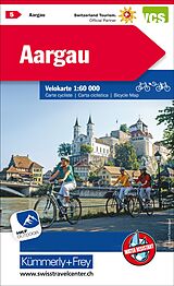 gefaltete (Land)Karte Aargau Nr. 05 Velokarte 1:60 000 von 