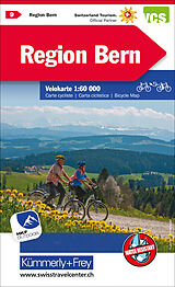 gefaltete (Land)Karte Region Bern Nr. 09 Velokarte 1:60 000 von 