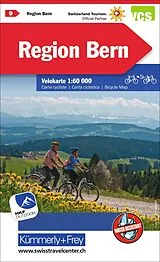 gefaltete (Land)Karte Kümmerly+Frey Velokarte 9 Region Bern 1:60.000 von