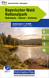 gefaltete (Land)Karte Bayerischer Wald Nationalpark, Nr. 54, Outdoorkarte 1:35'000 von 