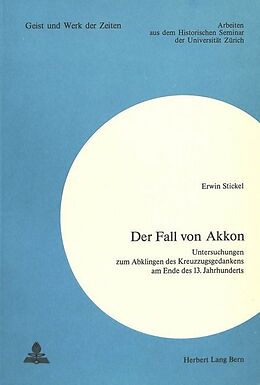 Kartonierter Einband Der Fall von Akkon von Erwin Stickel