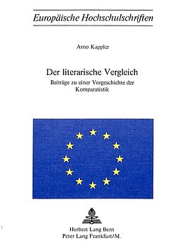 Kartonierter Einband Der literarische Vergleich von Arno Kappler