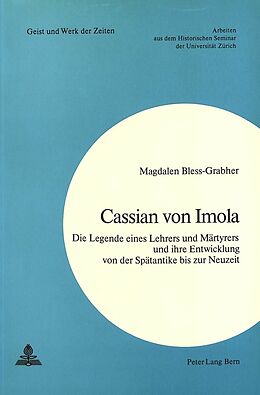Kartonierter Einband Cassian von Imola von Magdalen Bless-Grabher