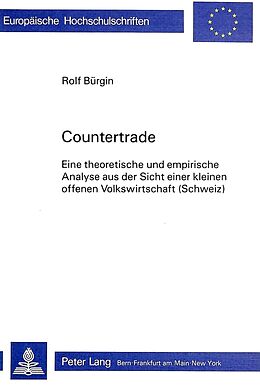 Kartonierter Einband Countertrade von Rolf Bürgin