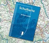 gefaltete (Land)Karte Schulkarte Kanton Luzern von Lehrmittelverlag Luzern