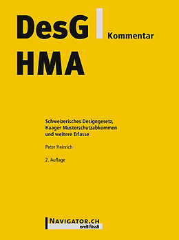 Fester Einband DesG/HMA Kommentar von Peter Heinrich