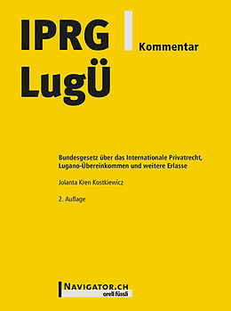 Fester Einband IPRG/LugÜ Kommentar von Jolanta Kren Kostkiewicz