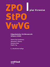 Kartonierter Einband ZPO/StPO/VwVG plus Verweise von Jolanta Kren Kostkiewicz, Alexander R. Markus, Marianne Ryter