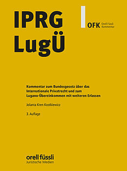 Fester Einband IPRG/LugÜ Kommentar von Jolanta Kren Kostkiewicz