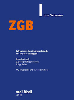 Kartonierter Einband ZGB plus Verweise von Sebastian Aeppli, Stephanie Hrubesch-Millauer, Philipp Sieber