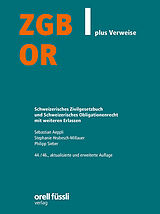 Kartonierter Einband ZGB/OR plus Verweise, 44./46. Aufl. von Sebastian Aeppli, Stephanie Hrubesch-Millauer, Philipp Sieber