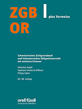 Kartonierter Einband ZGB/OR plus Verweise von Sebastian Aeppli, Stephanie Hrubesch-Millauer, Philipp Sieber