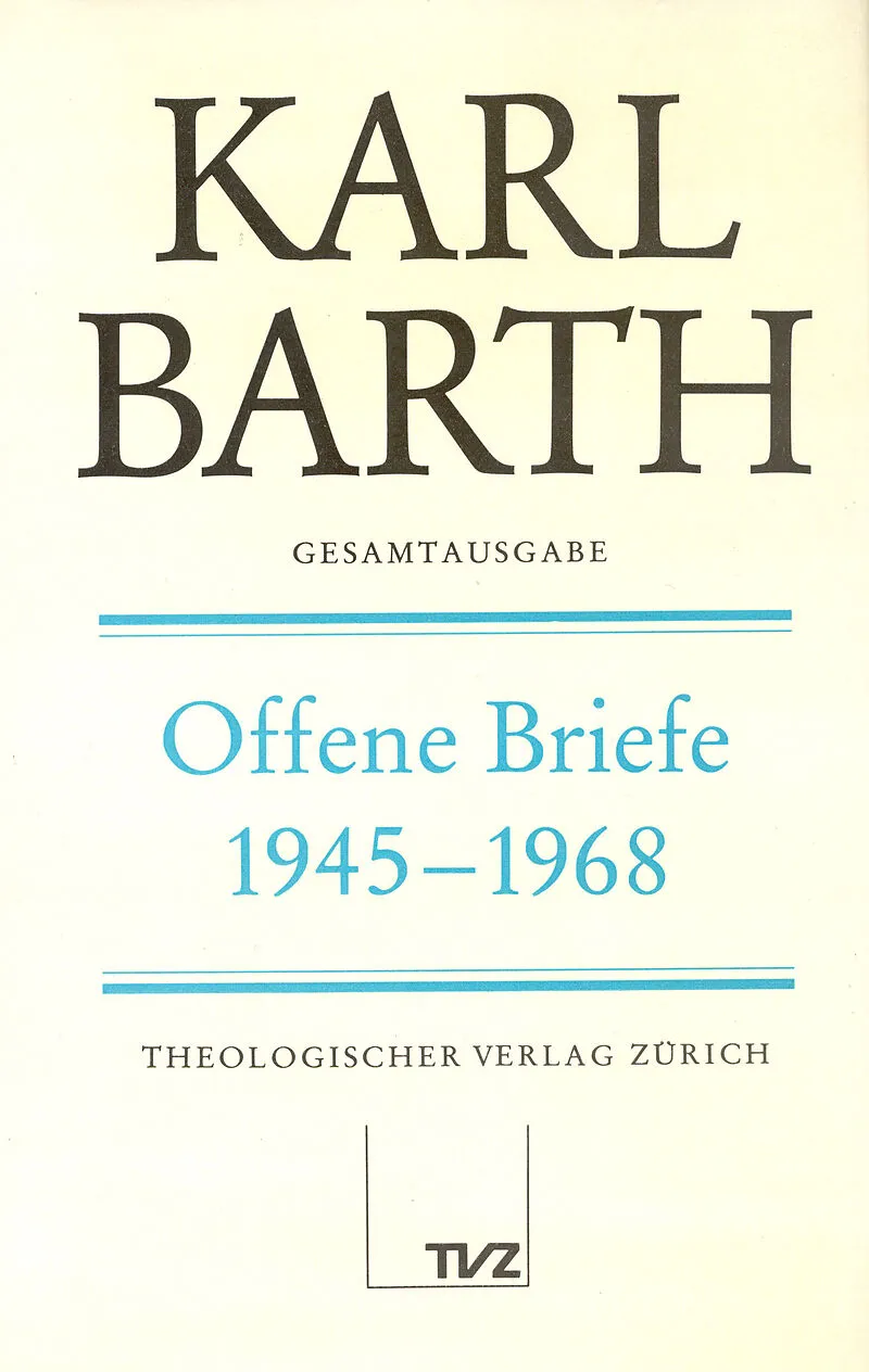 Karl Barth Gesamtausgabe