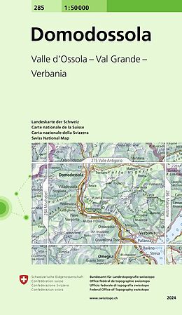 (Land)Karte 285 Domodossola von Bundesamt für Landestopografie swisstopo