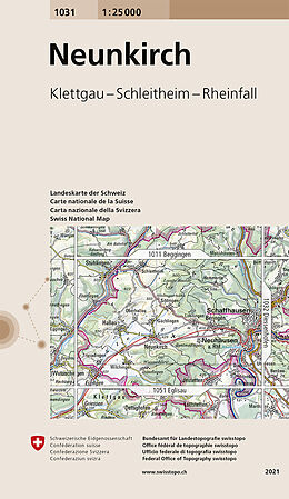 gefaltete (Land)Karte 1031 Neunkirch von 