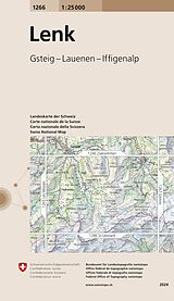 gefaltete (Land)Karte 1266 Lenk von Bundesamt für Landestopografie swisstopo