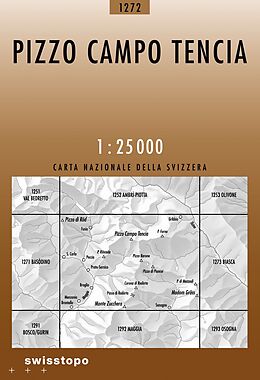 (Land)Karte 1272 Pizzo Campo Tencia von Bundesamt für Landestopografie swisstopo