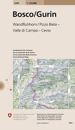 (Land)Karte 1291 Bosco/Gurin von Bundesamt für Landestopografie swisstopo