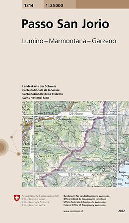 (Land)Karte 1314 Passo San Jorio von 