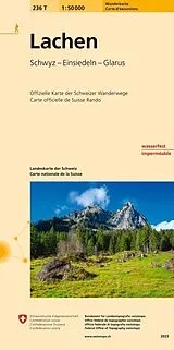 gefaltete (Land)Karte 236T Lachen Wanderkarte von Bundesamt für Landestopografie swisstopo