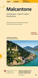(Land)Karte 286T Malcantone Wanderkarte von
