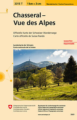 (Land)Karte 3315T Chasseral - Vue des Alpes Carte d'excursions von Bundesamt für Landestopografie swisstopo