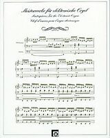  Notenblätter Meisterwerke für E-Orgel