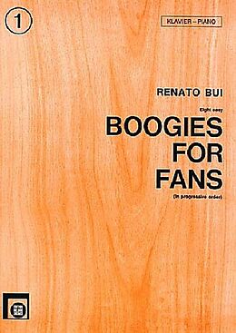 Renato Bui Notenblätter Boogies for Fans Band 1
