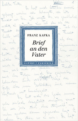 Fester Einband Brief an den Vater von Franz Kafka