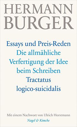 E-Book (epub) Die allmähliche Verfertigung der Idee beim Schreiben. Tractatus logico-suicidalis von Hermann Burger