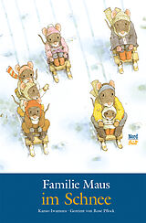 Fester Einband Familie Maus im Schnee von Kazuo Iwamura