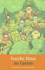 Fester Einband Familie Maus im Garten von Kazuo Iwamura